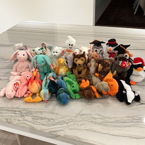 Ty Other - 27 Beanie Babies + 1 Teenie with tags